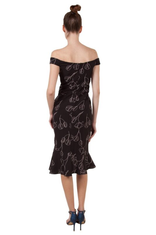 Off-Shoulder Short Sleeve Dress for Women