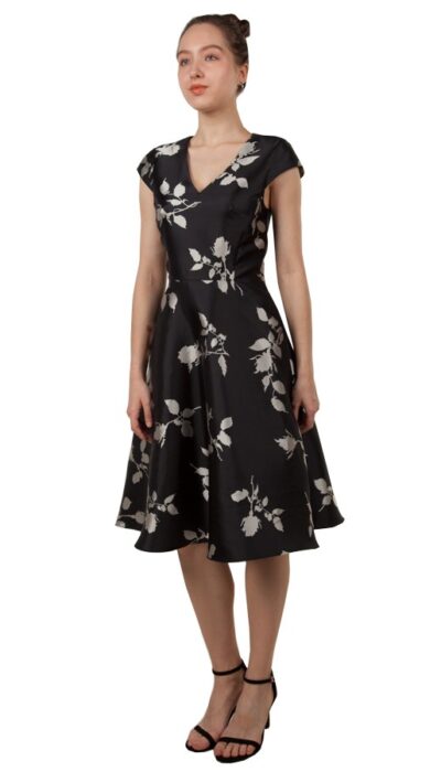 Short Satin Dress With Pockets