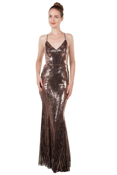 Sequined Long Dress 221377