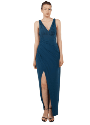 V neck dress