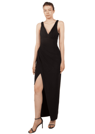 V neck dress
