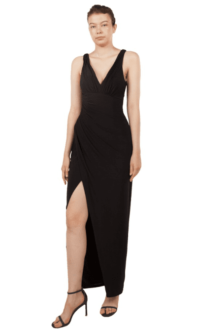 V neck dress