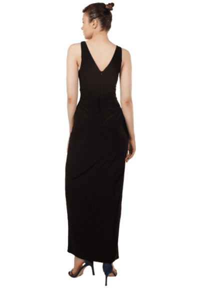 V neck dress