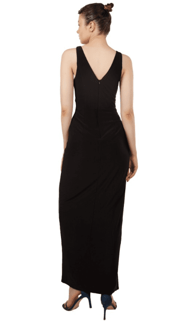 V neck dress